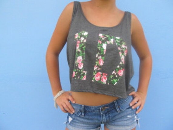 Custom Listing for Emma....One Direction Logo Crop Tank Top