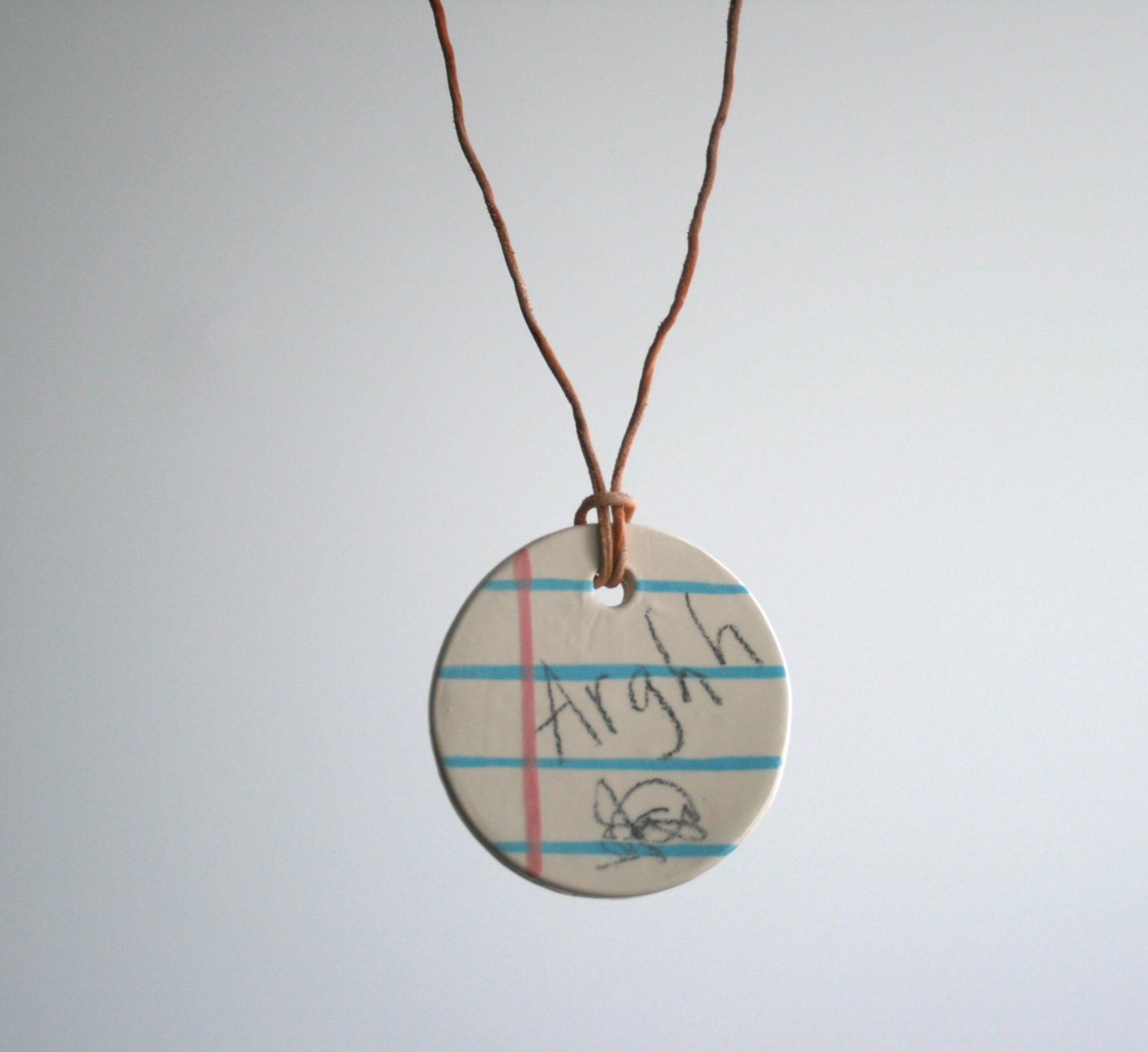 Scribble Notebook necklace