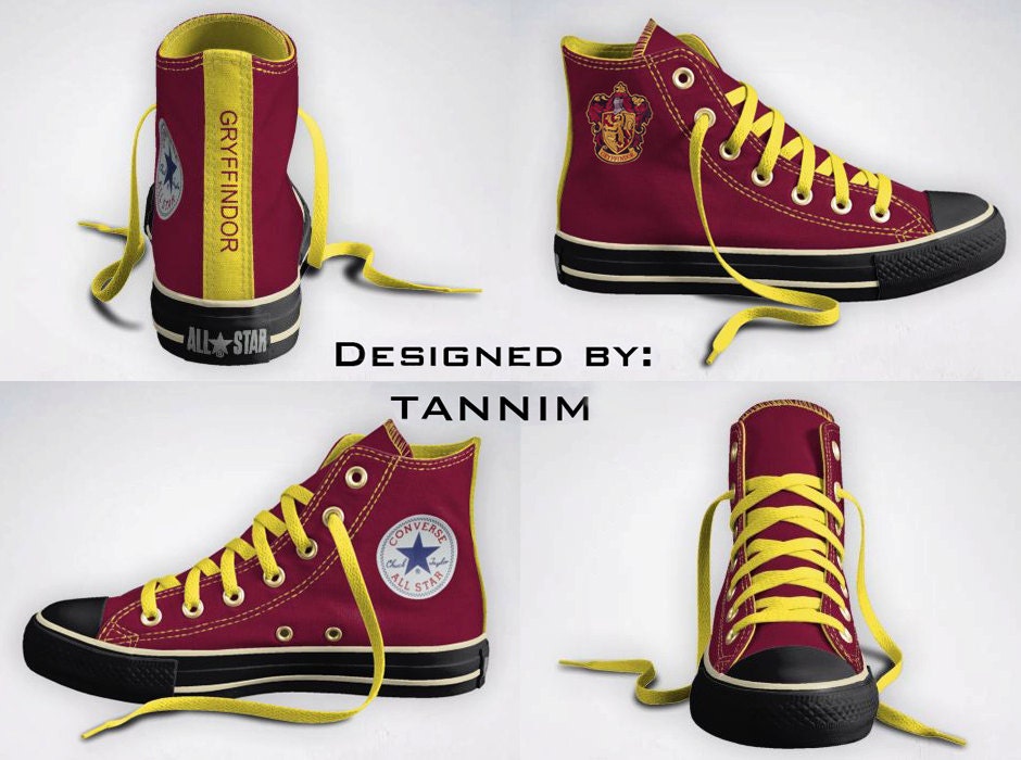 Custom Harry Potter: House Gryffindor Converse Chucks