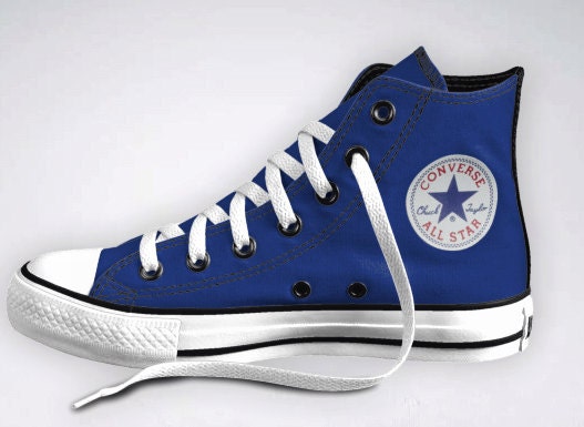 The ORIGINAL Custom Police Box Converse Chucks