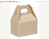 SALE ENDING - 12 -   9 x 6 x 6" Kraft Gable Boxes For DIY Wedding Favors Gifts Thank You Retail Kraft Gable Box  - Supply Crate