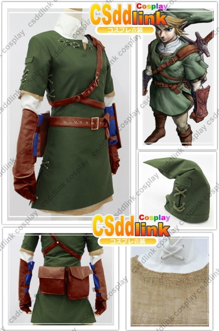 The Legend of Zelda Zelda Link Cosplay Costume
