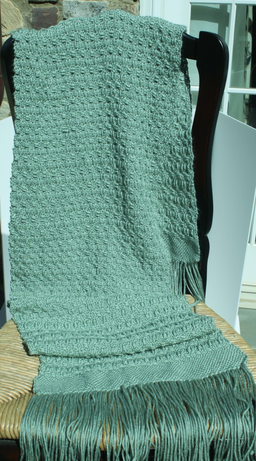Silvery Emerald Green Shawl