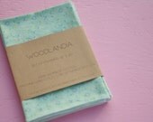 Set of 4 Japanese Cotton Napkins - Mint Ditsy Floral Print