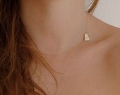 Sideways Heart Necklace, Initial Heart Necklace, Personalized Necklace, Custom Necklace, Letter Necklace, Heart Necklace, FREE SHIPPING