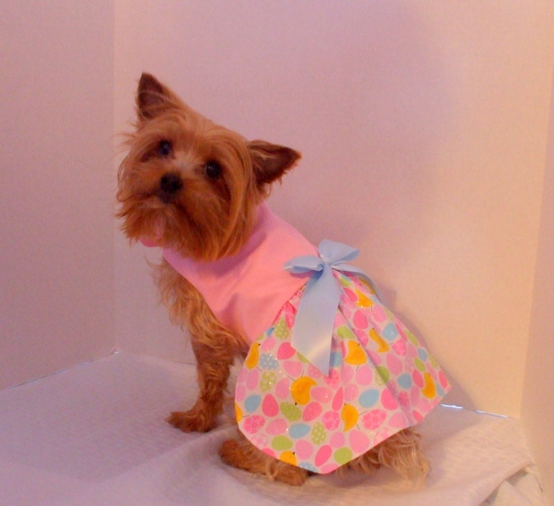 Dog Dress, Pink Easter Egg