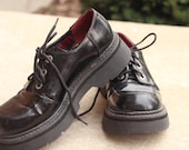 Vintage Mens Platform 90s goth shoes