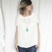 magnesite, blue stone, pendant necklace, crystal, pedant, locket pendant, delicate pendant, pedant stone, energy