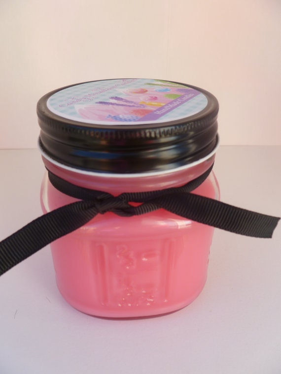 Ruby Red Grapefruit Soy Blend 8 oz. Mason Jar Soy Blend Candle Highly Scented