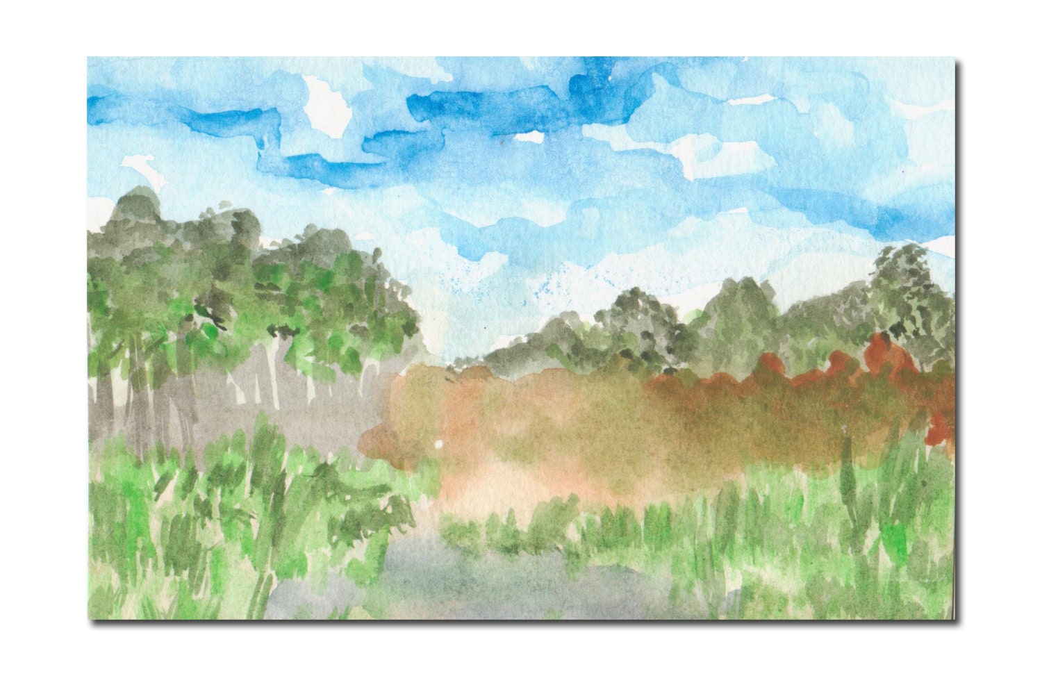 Fine Art Print - Watercolor Painting - Archival Art print - samiamart