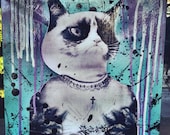 Saint Tard/Grumpy Cat 8x8 Canvas