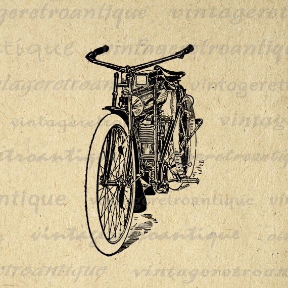vintage motorcycle clipart - photo #42