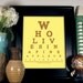 Spongebob Squarepants, Who Lives In A Pineapple Under The Sea Eye Chart, 8 x 10 Giclee Print BUY 2 GET 1 FREE