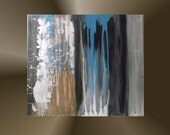 Modern Abstract Acrylic Original Painting on Canvas 24x24 Artist Jill Iannamico