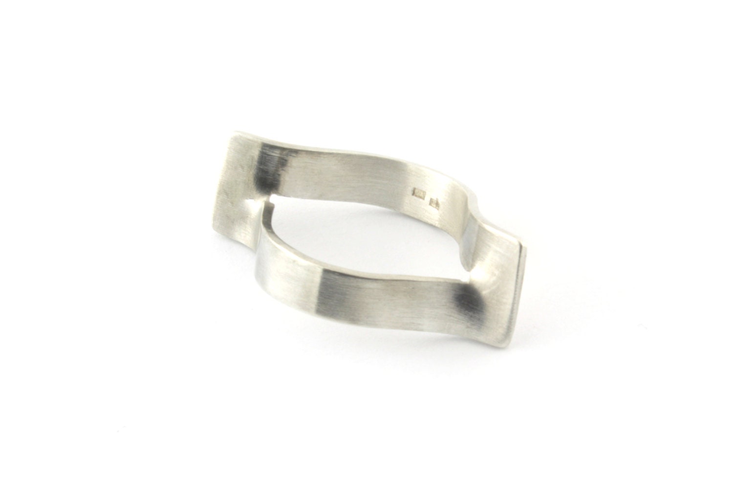 Minimalist WAVE sterling silver ring
