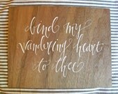 8.5x11 bind my wandering heart to thee