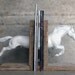 EQUINE COLLECTION hunter jumper horse bookend in white