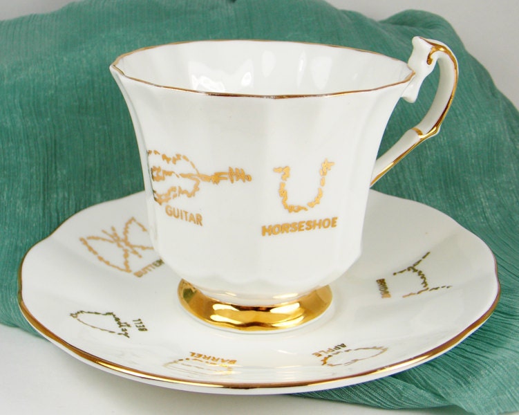 Cup of Fortune No. 3 - Vintage Fortune-Telling Tea Cup and Saucer