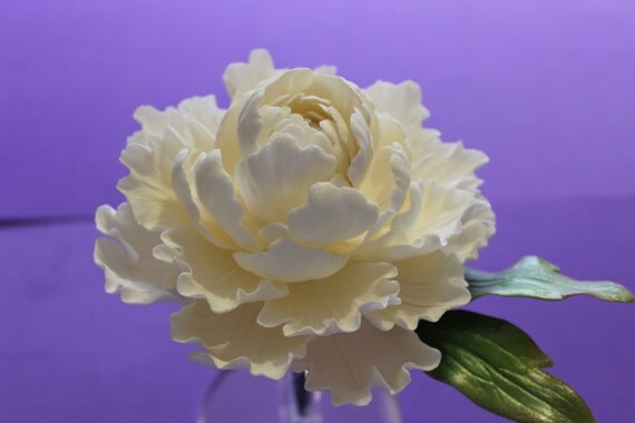Gumpaste Flower Large 5 Closed Peony by CMWan on Etsy