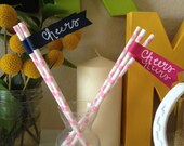 Polka Dot Straws & Flags