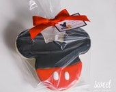 Mickey Mouse Cookie Favors  // One Dozen Sugar Cookies