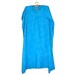 Caftan, Midi, Rayon,  Hand Stamped Bali Batik, Turquoise, One Size Fits All