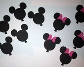 10 Mickey & Minnie Mouse Head Balloons Cricut die cuts Disney World