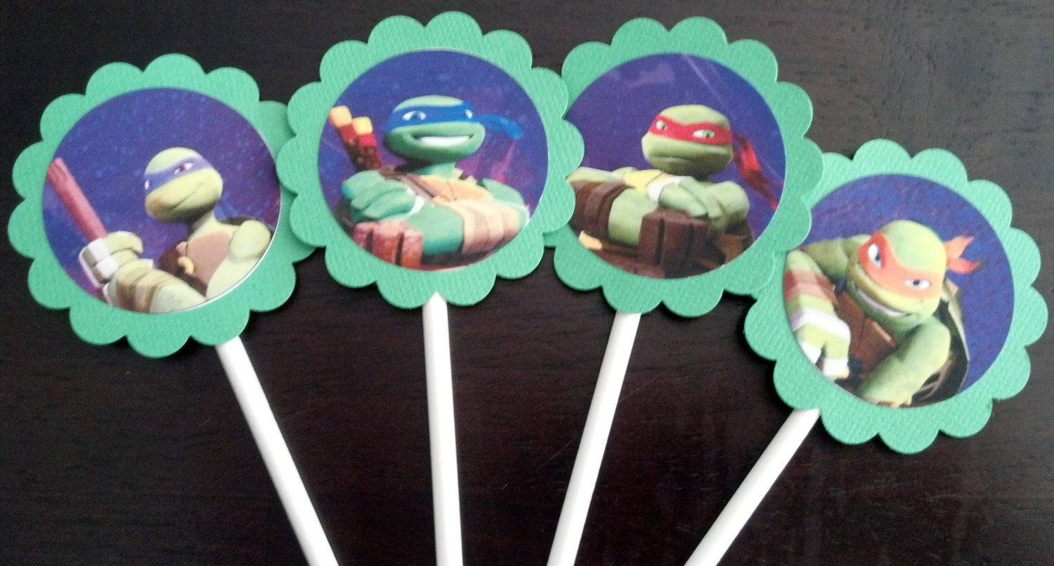 Teenage mutant ninja turtles - cupcake topper Il_170x135