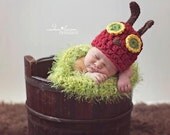The Very Hungry Caterpillar Newborn Photo Prop Hat and Cocoon