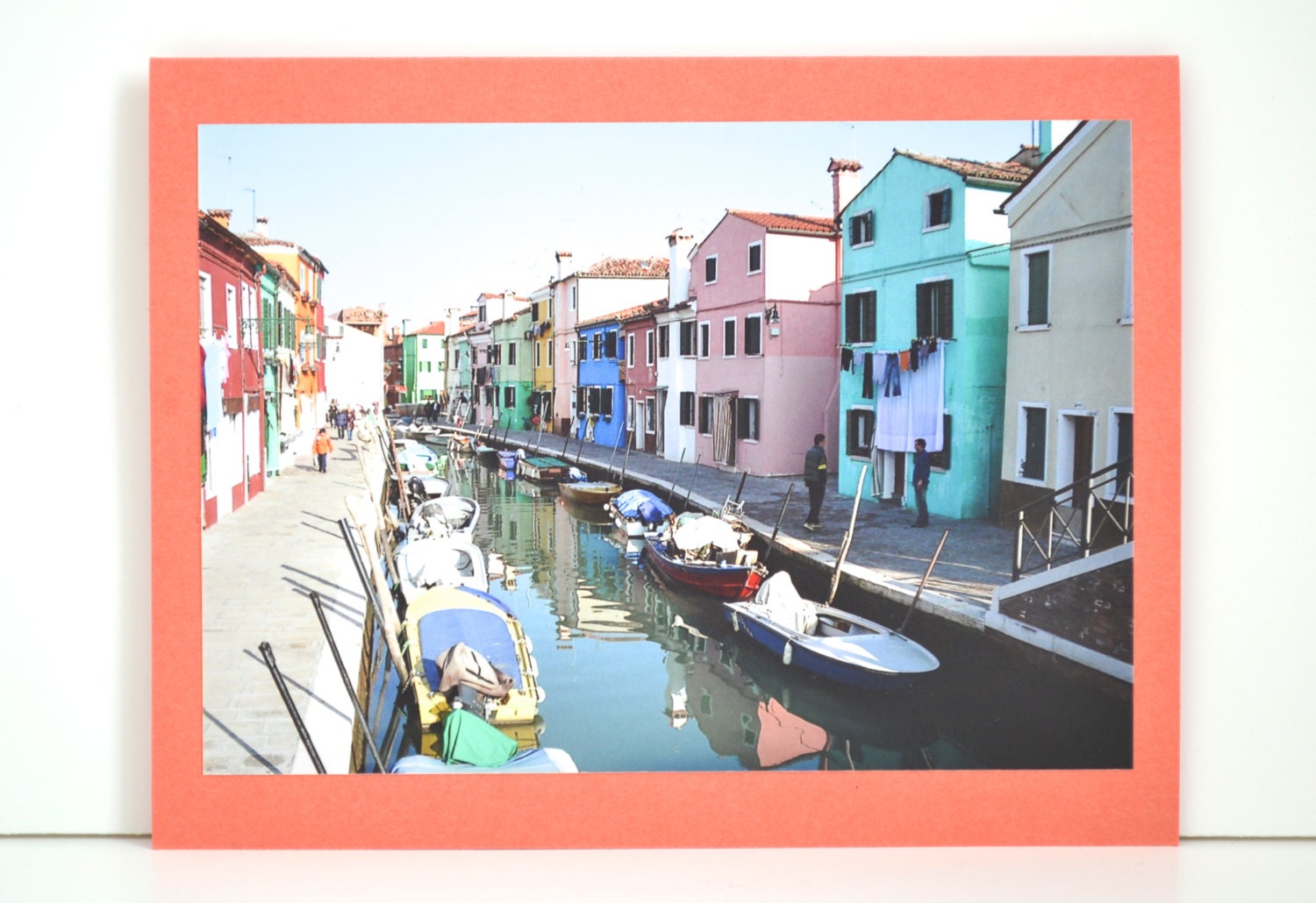 Venice Photo Card, "Burano's Colored Houses"