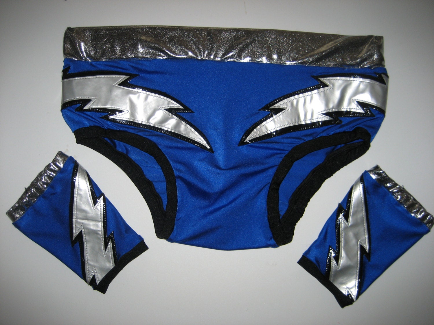 Pro Wrestling Trunks with set of bicep or wrist by BrozDesign