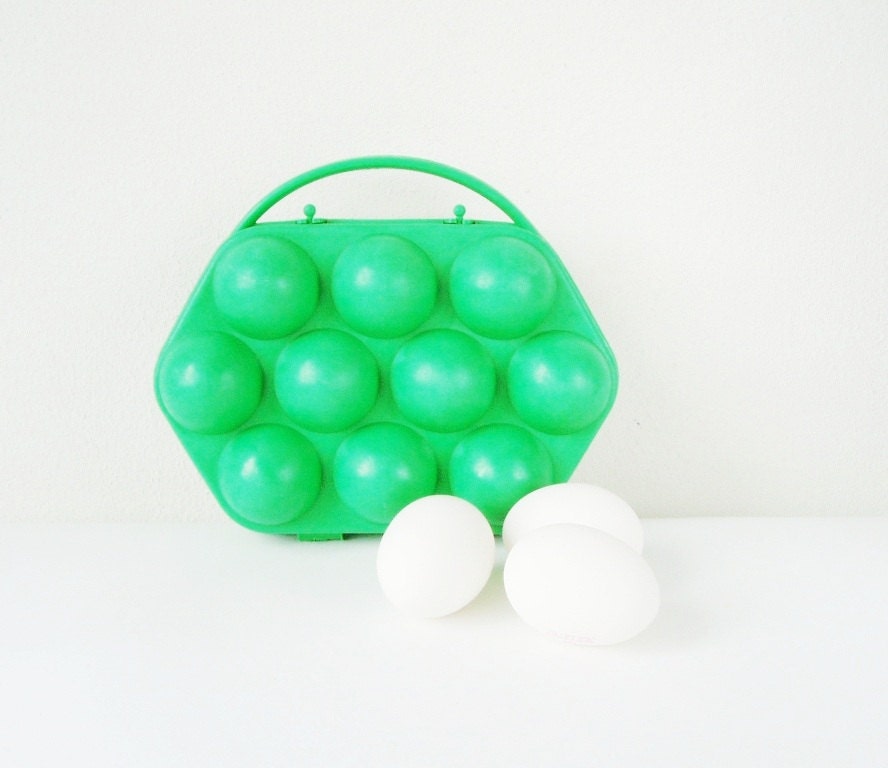 Egg basket Soviet Vintage USSR Little teal emerald green primitive easter egg box Old kitchen utensils Farmhouse Rustic decor Russian design