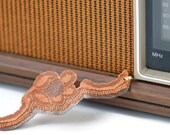 Delicate pink lace on leather bracelet - Light pink lace on cream leather OR rust orange lace on bronze leather - BELLADONA - Eco-Friendly