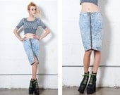 x / / Acid Wash Skirt S/M / / x
