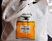 NEW Canvas Chanel Artwork Fashion Tote Bag