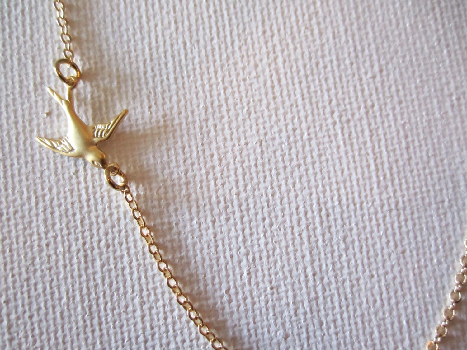 Sideways Sparrow Bird on 14kt gold filled chain necklace..simple handmade jewelry, tiny, everyday, bridal jewelry, wedding, bridesmaid gift