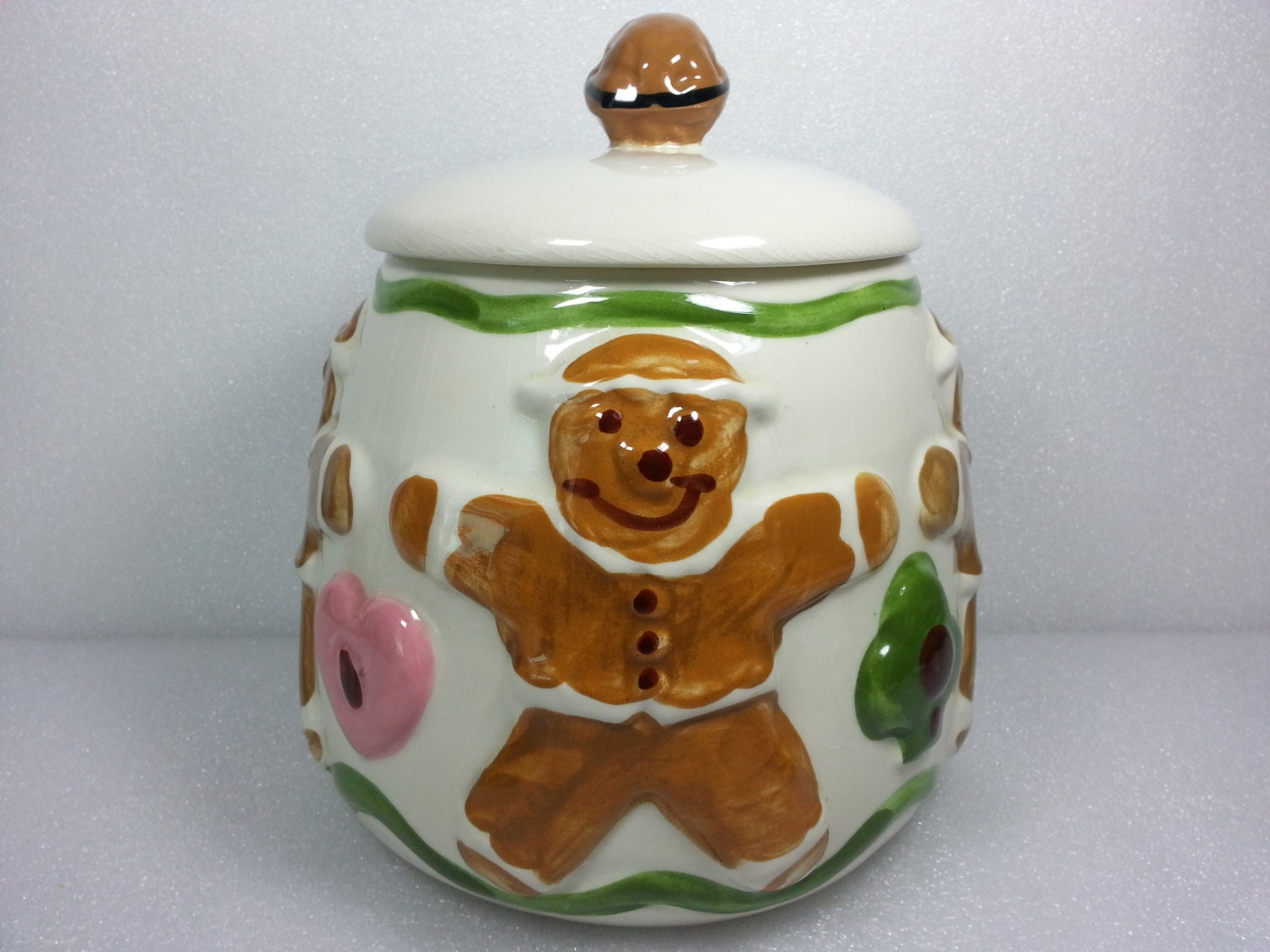 Vintage Gingerbread Man Cookie Jar - Los Angeles Pottery Co. USA