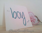 Quirky New Baby Card - Girl and Boy design - Yippee