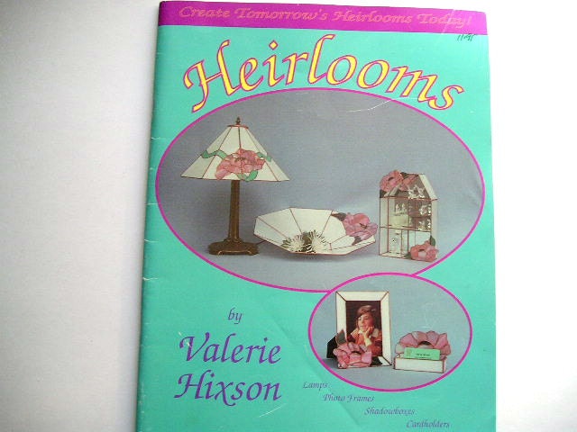 Stained Glass Pattern Book -Heirlooms - Lamps - Photo Frames - Shadowboxes - Cardholders - Bowls - Supplies - Commercial - Book