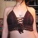 Bikini top/Festival Halter top/Pixie Fairy clothes/Bra/Hand crochet