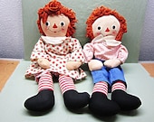 1950's Georgene Raggedy Ann and Andy Dolls