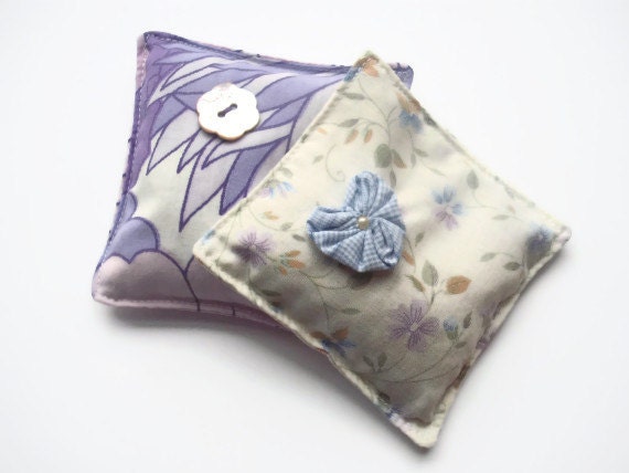 lavender bags in vintage textiles