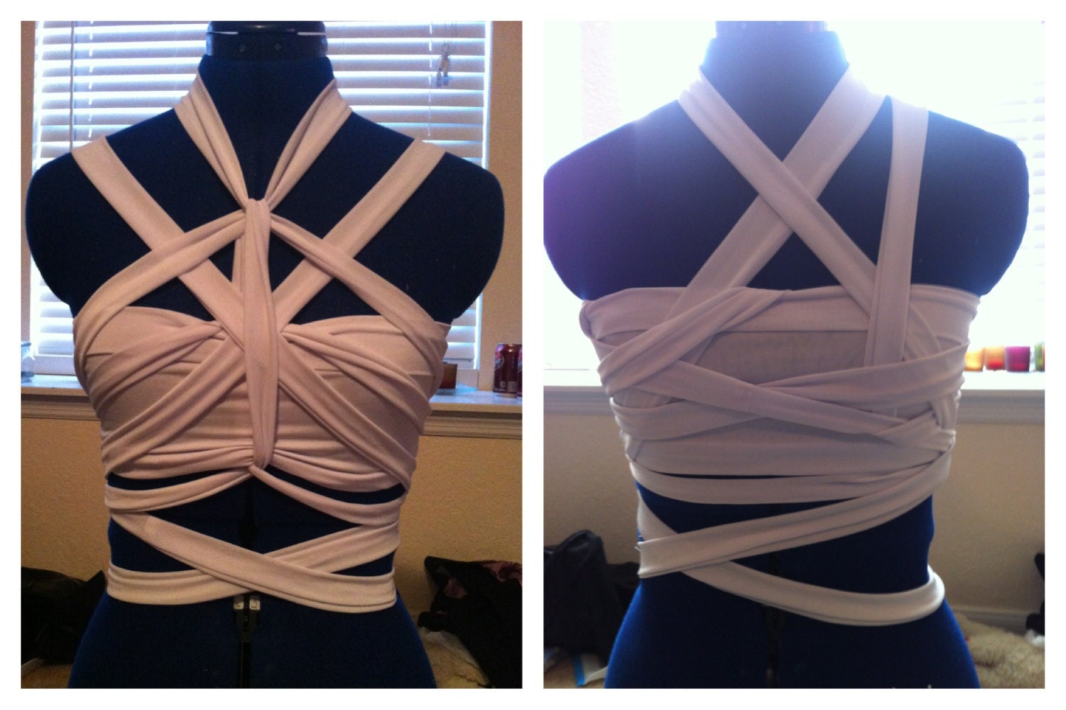 Elfen Lied inspired white wrap top