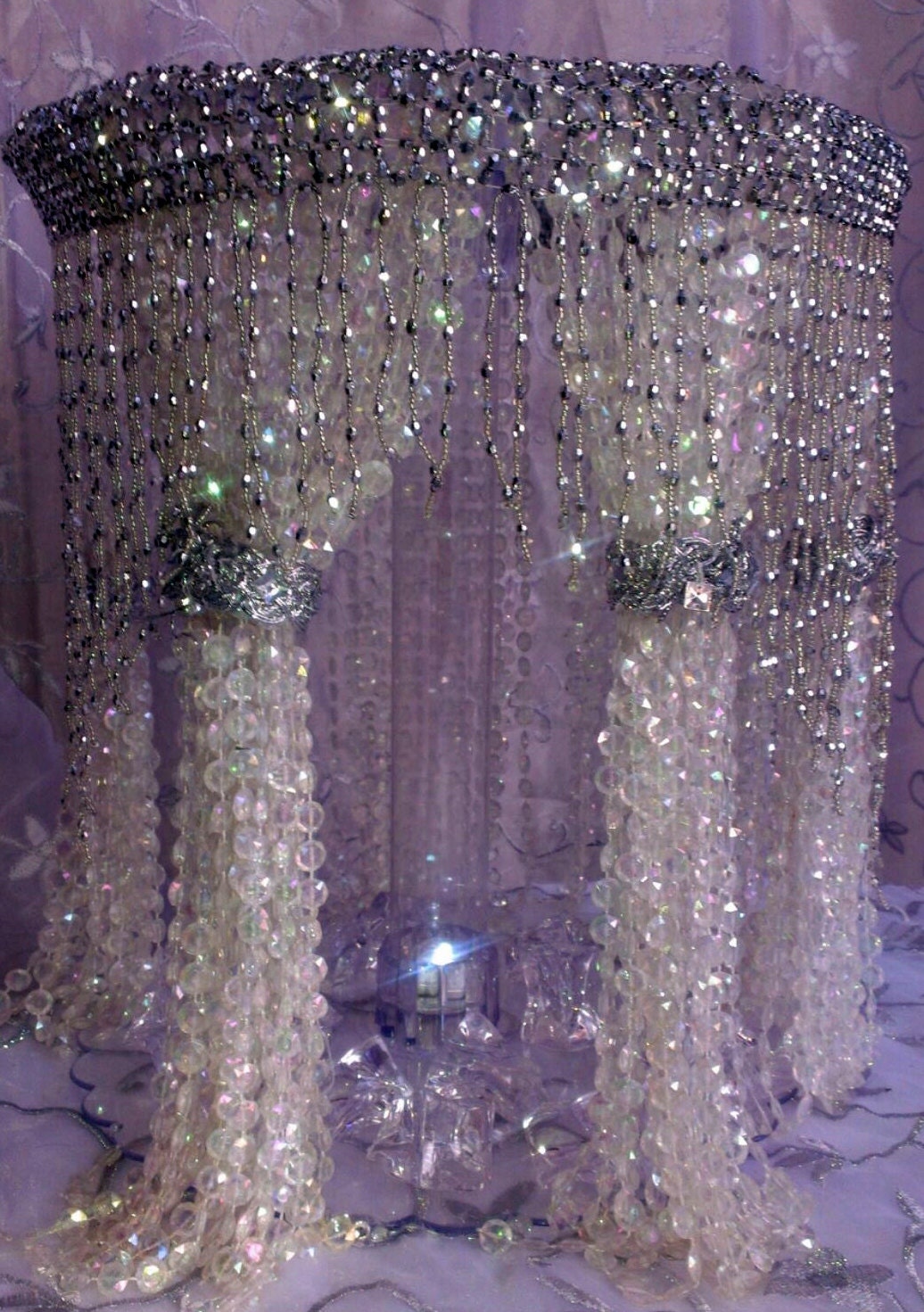 Sale Sale Wedding Cake Stand with Crystals/Chandelier Cake Stand/ Wedding crystal cake stand. Cake stand Waterfall