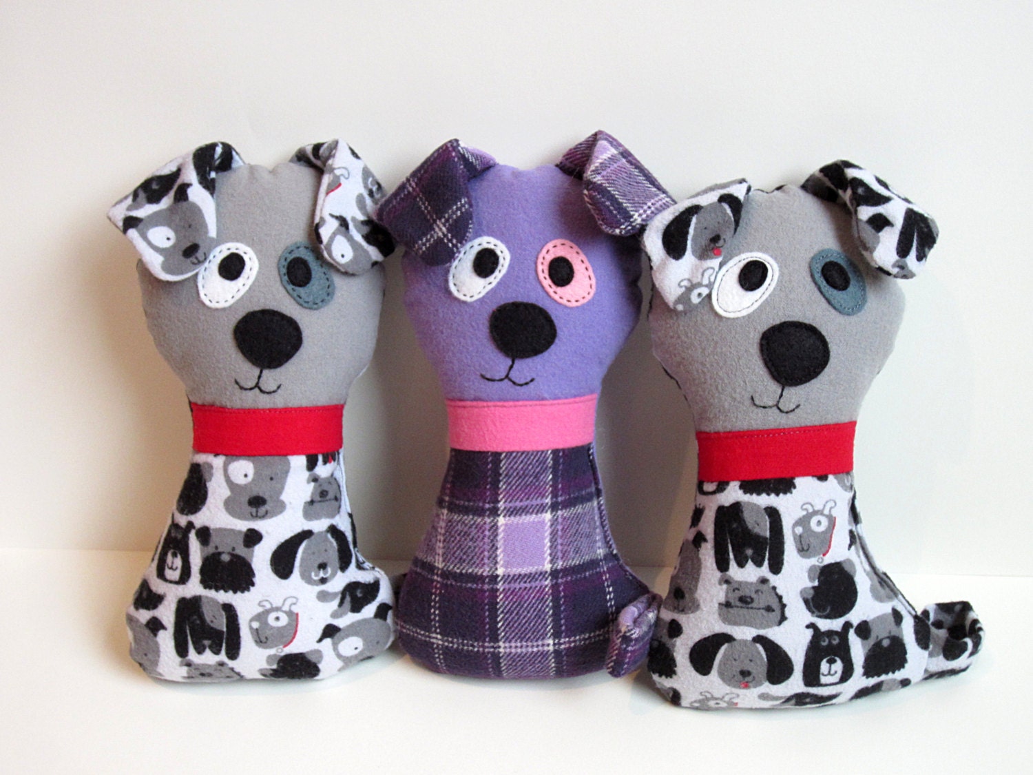 Dog Pattern - Scruffy the Stuffed Doggie PDF Sewing Pattern - Soft Dog Toy for Babies Toddlers Child-Safe or Dog Toy Wolf Pattern - MyFunnyBuddy