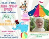 Circus Big Top Birthday Party Invitations - printable Il_170x135