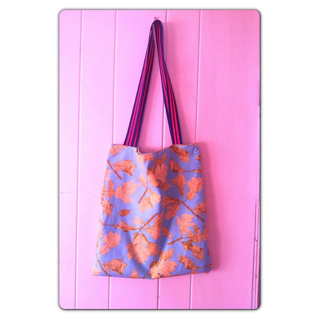 SALE CW stylish large Beach book floral foliage bag tote