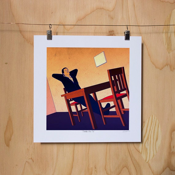 Thank You TV - Digital Illustration Art Print