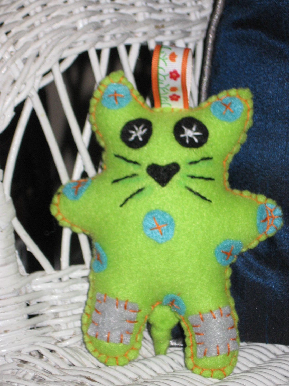 Shelly Cat, Made with Eco Friendly Felt.
