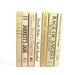 Beige tan ivory vintage decorative books  